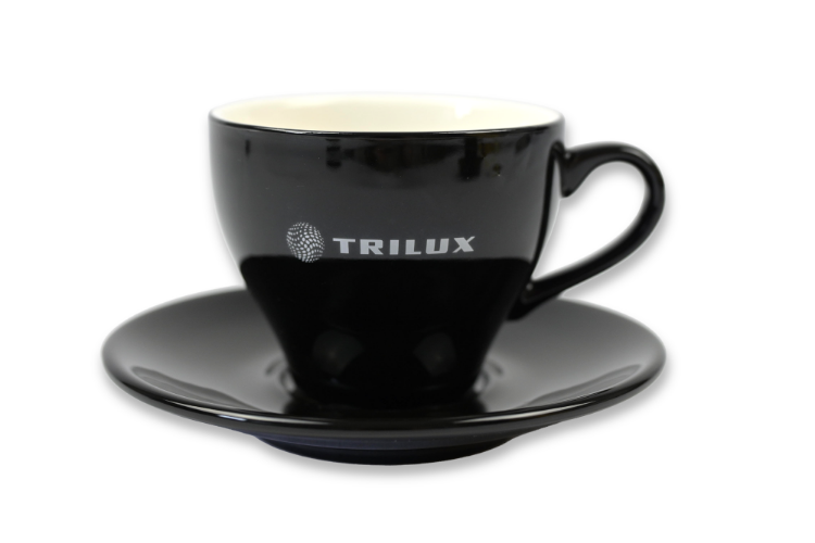 Bild von Cappuccino-Tasse mit Untertasse 