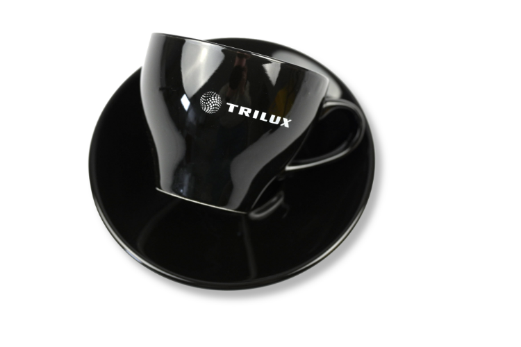 Bild von Cappuccino-Tasse mit Untertasse 